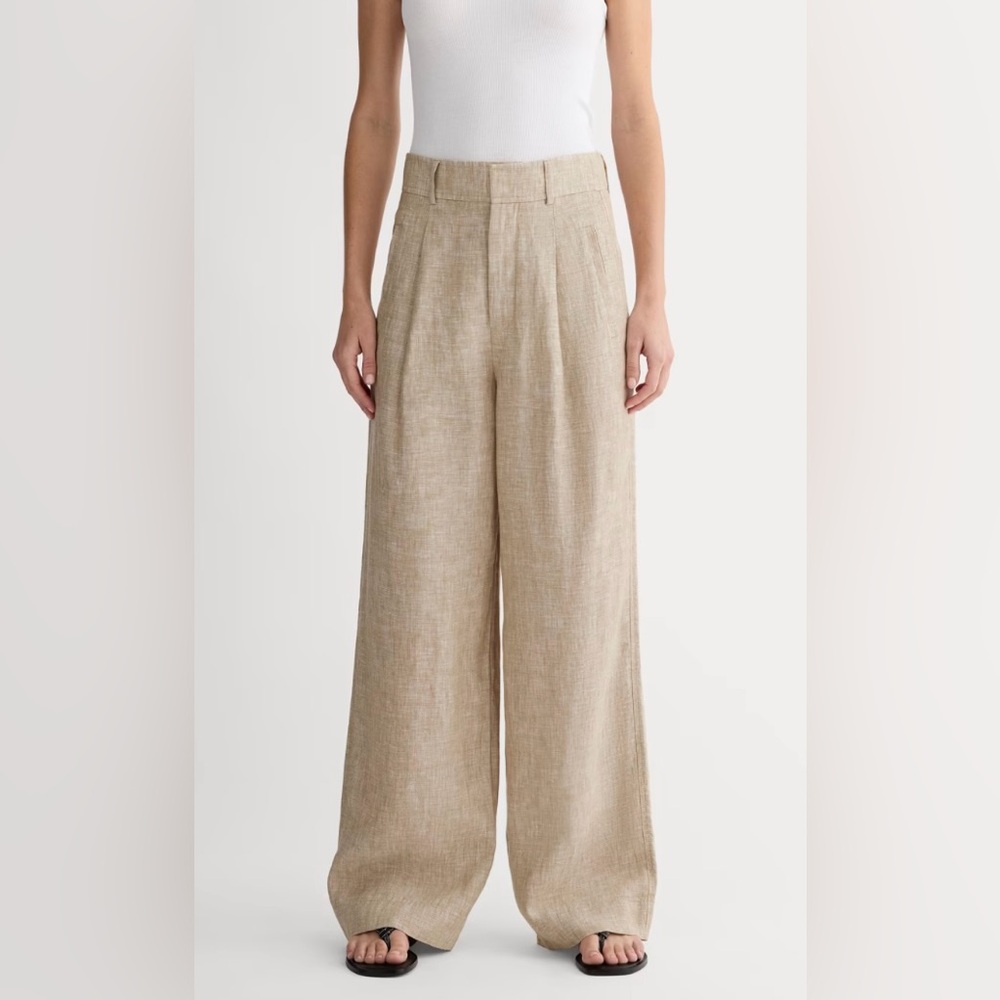 NWT Everlane The Way-High Linen Drape Pant